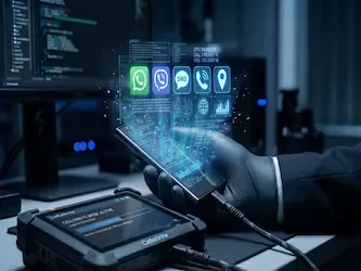 Privatni detektiv obavlja digitalnu forenziku mobilnog telefona za oporavak izbrisanih podataka