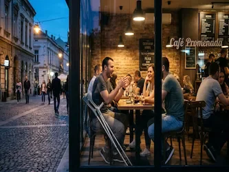 Tajni nadzor i fotografisanje zaposlenog na lažnom bolovanju koji sedi u kafiću sa prijateljima, dok su mu štake naslonjene na stolicu.