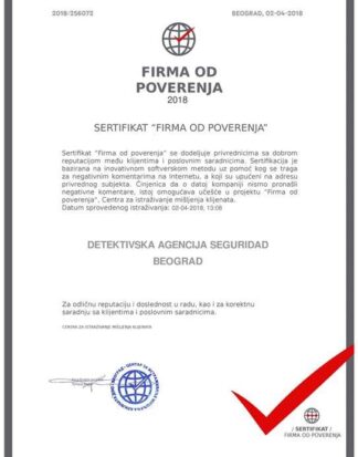 Seguridad firma od poverenja